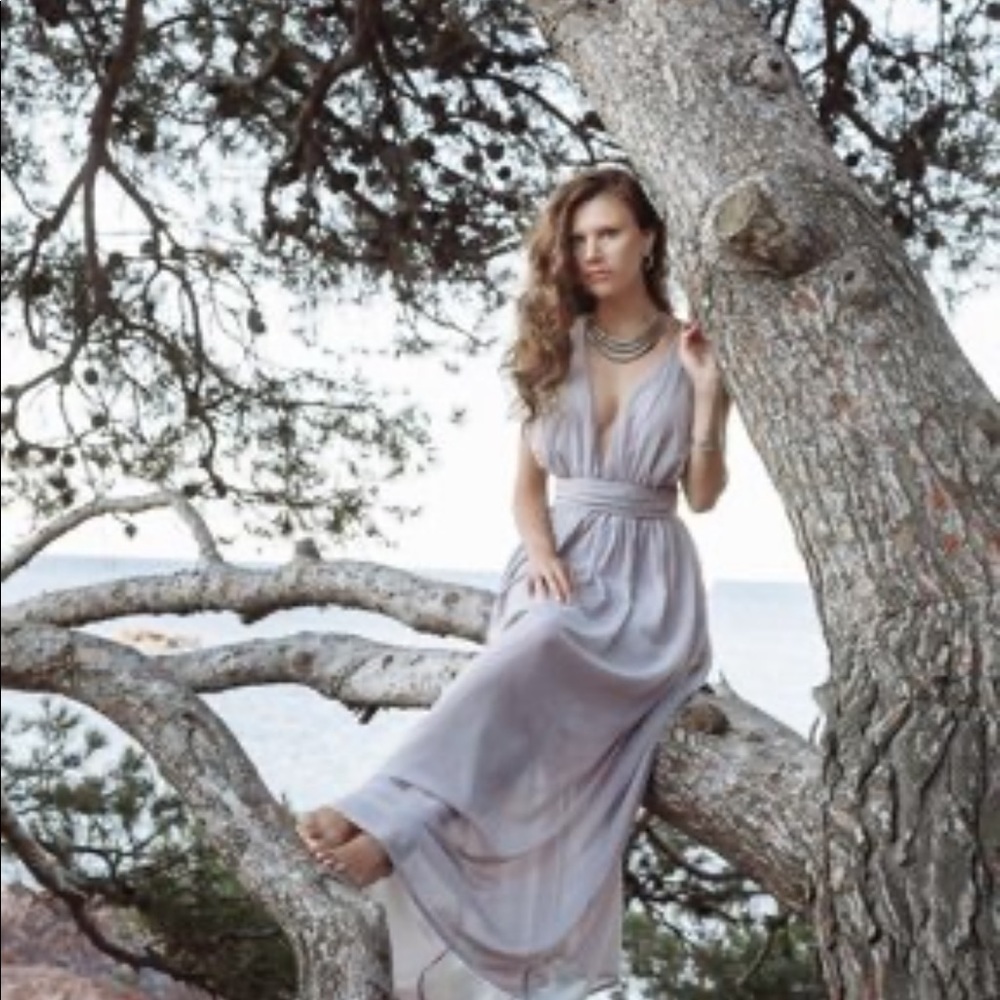 Grey Bridesmaid/Formal Dress
